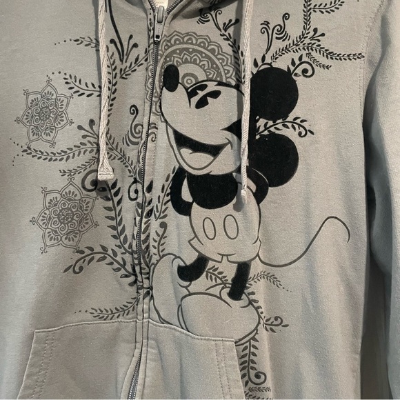 Disney Gray Hoodie with Character velour - Picture 2 of 9
